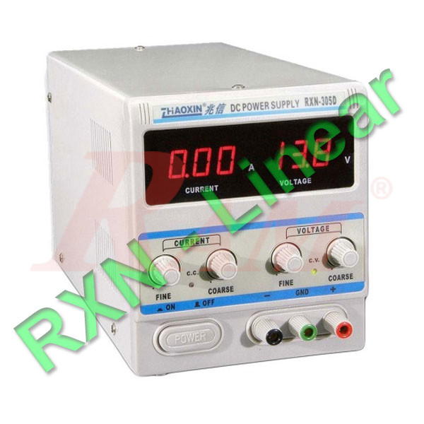 RXN305D Linear Single Output DC Programmable Power Supply 0~30V 0~5A باور صبلاي معملي بالمحول متغير بالحماية خرج من 0 الي 30 فولت و من 0 الى 5 امبير