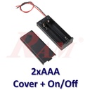 Battery Holder 2xAAA + On/Off Switch جراب حامل بطارية مع مفتاح