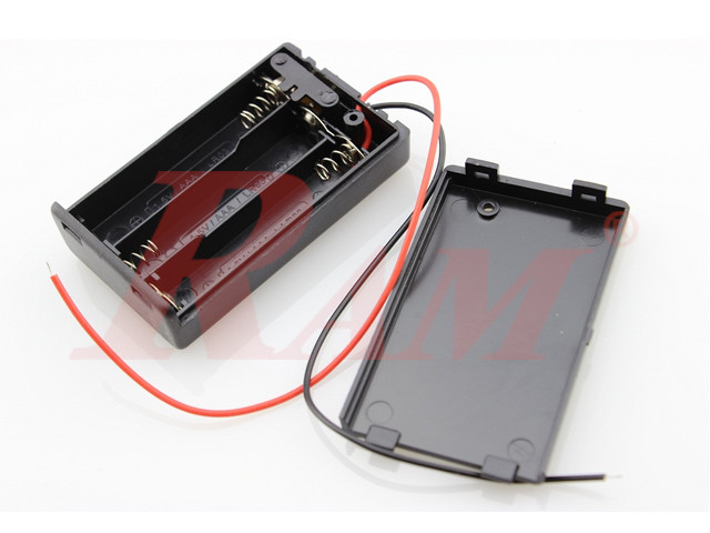 Battery Holder 3xAAA + On/Off Switch