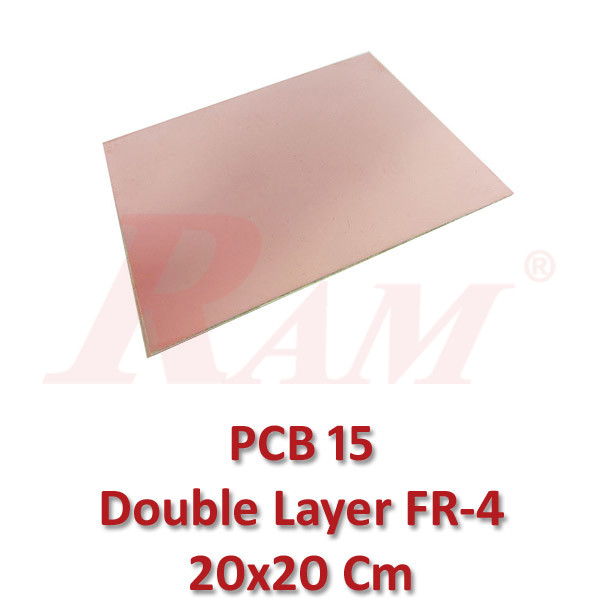 PCB FR4 Double Layer 20x20 cm2 (SKU#PCB15)
