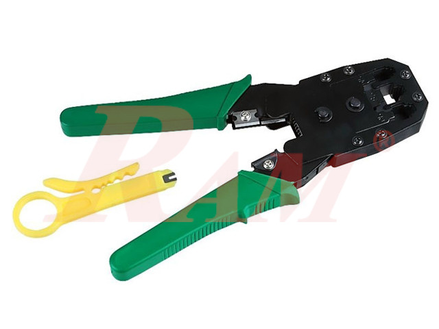 4P/6P/8P Telecom Network Crimping Tool بنسة اراجة وتركيب سوكتات الاتصالات 4 و 6 و 8 طرف