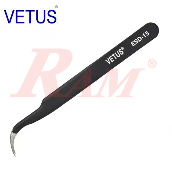 VETUS® Tweezer Angled ESD-15 (SKU#DY030307) ملقات جفت سن مائل
