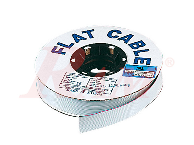 Grey 14 pin Dupont Flat Ribbon Cable (1 Meter) كابل فلات رمادي 14 اطراف - 1 متر