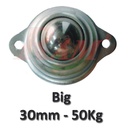 Metal Caster Wheel 30 mm - Robot Wheel (Max. load 50Kg)