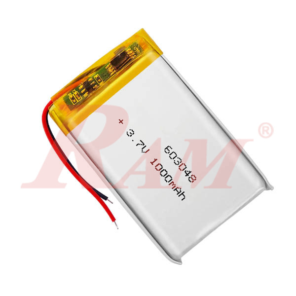 Polymer Li-Ion 3.7V 1000mAh Single Cell Battery خلية بطارية قابلة للشحن ليثيوم بوليمر
