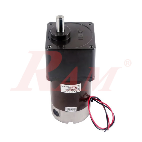 DC Geared Motor HIGH TORQUE 80 Watt 100 rpm 8.78 N.m - Model ZYT76-100R-90mm