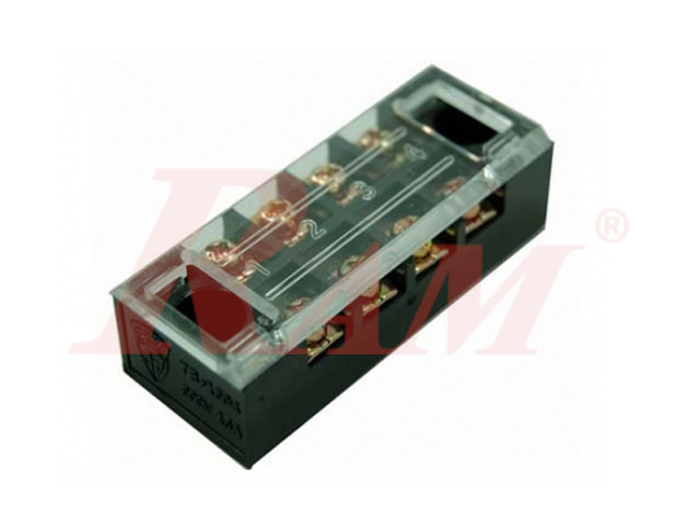 TB-1504 - 4 Pin Fixed Barrier Terminal Block (15A-600V)