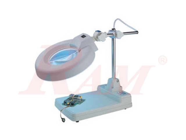 LT86B Glass 10X Big Magnifier Stand With LED Light
