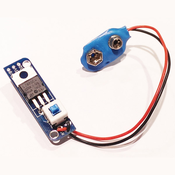 Kit Battery (9V Input - Output 9V & 5V) to Breadboard