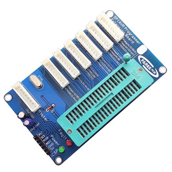 AVR ZIF Board USBasp SPI Programmer Extension بوردة اتصال لمبرمجة AVR