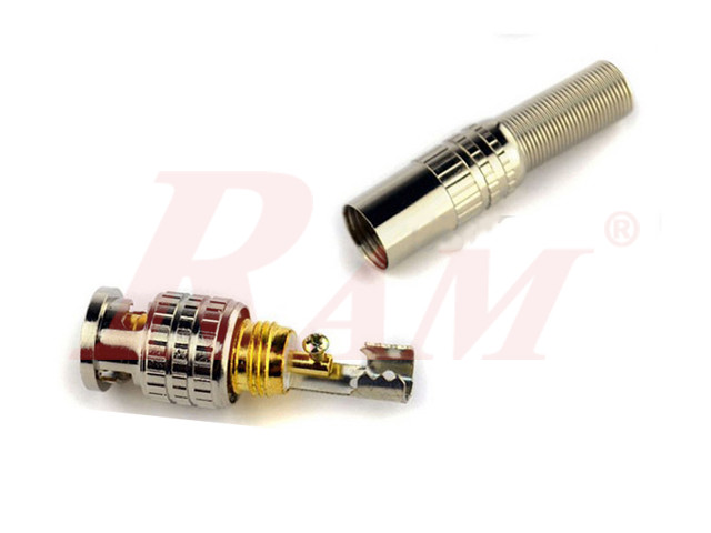 BNC Male Plug for RJ Cables - Screw Type