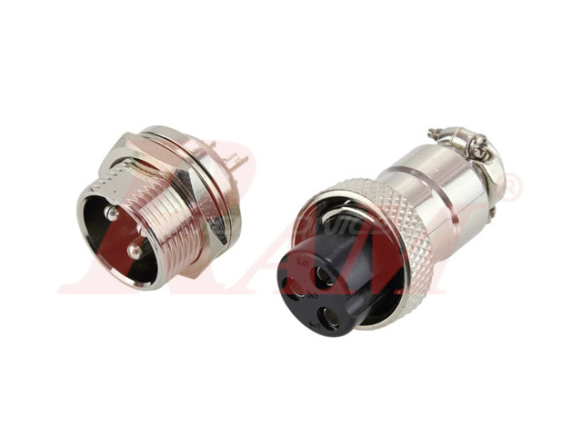 GX16-3 Pole Metal Male Female Panel Chassis Connector