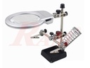Magnifier LED With Alligators Holders & Soldering Iron Stand