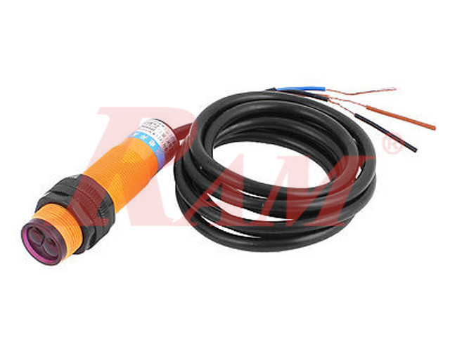 حساس بروكسيميتي سويتش بالأشعة تحت الحمراء موديل E18-B03N1 Infrared Proximity Photoelectric Switch