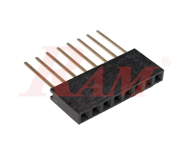 PH50 - Pin Header Female 1x8 Straight 2.54mm - 11mm Long Leg