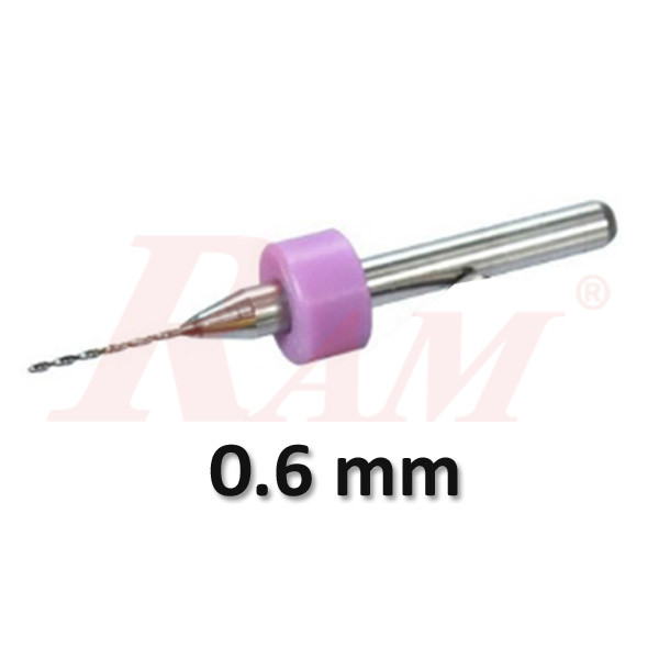 Carbide PCB 0.6 mm Micro Drilling End Mill Bit بونطة ثقب بورد كاربيد - قوة تحمل عالي
