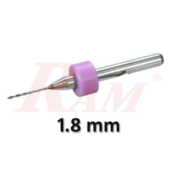 Carbide PCB 1.8 mm Micro Drilling End Mill Bit بونطة ثقب بورد كاربيد - قوة تحمل عالي