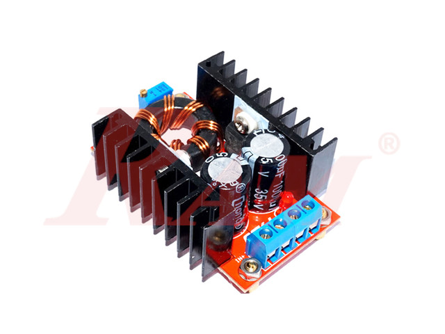 DC-DC Step Up Converter Adjustable 6A 150W (10~32Vdc to 12~35Vdc) SKU#DC201 بوردة دائرة رافع جهد - فولت