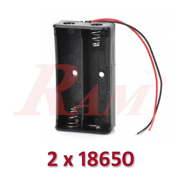 Battery Holder 2x18650 جراب حامل بطارية