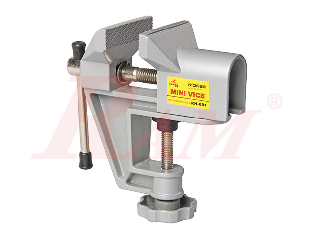 RH001 Small Aluminum Table Vise - Upscale Movable Bench VISE منجلة المونيوم ربط مكتبي