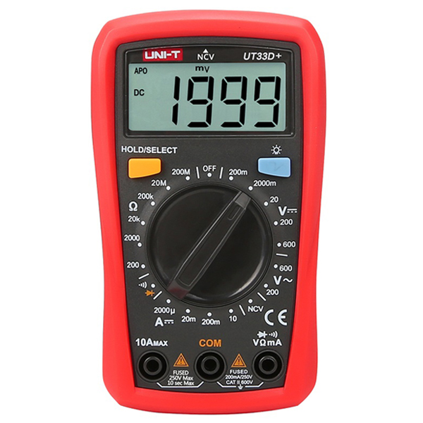 UT33D+ Palm Size Digital Multimeter افوميتر حجم الكف قياس كهرباء مقومات متعدد رقمي