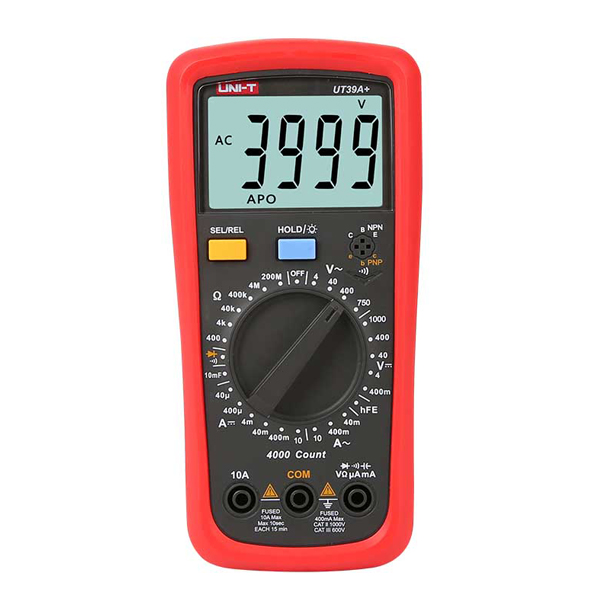 UT39A+ Digital Multimeter افوميتر قياس كهرباء مقومات مكثفات متعدد رقمي