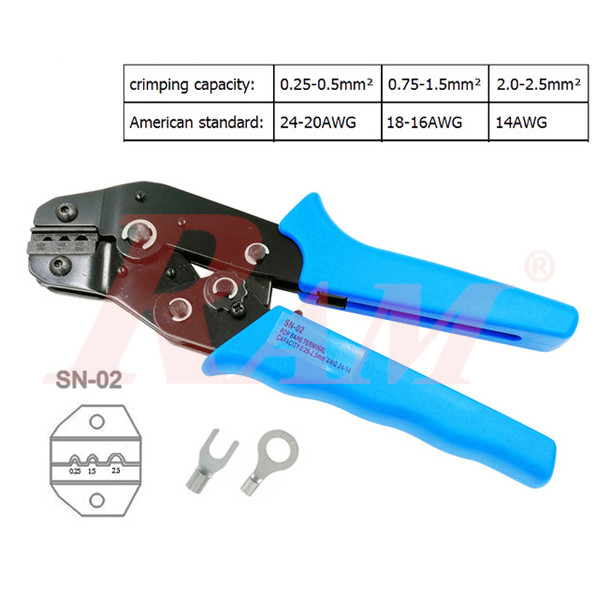 SN-02 Non Insulated Terminals Crimping Tool