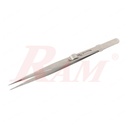V16A Precision Stainless Steel Tweezers Straight Adjustable Fine Tip