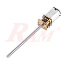 Micro Metal 6V DC Geared Motor With 55mm Lead Screw Shaft 200 rpm