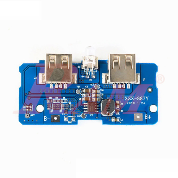 Power Bank Module With Dual Micro USB 3.7V to 5V 2A Booster With 18650 Lithium Battery Charger (SKU#M477)