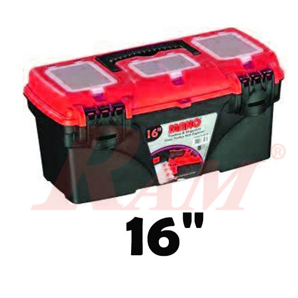 Empty Tools Box 16" with Hang - DY16C شنطة عدد ومكونات بحوافظ علوية مقاس 16"