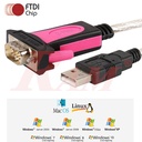 Original FTDI Chip FT-232 USB2 to Serial RS232 Converter Cable محول بيانات داتا اصلي من يو اس بي USB2 الى RS232 مزود بالايسي FT-232