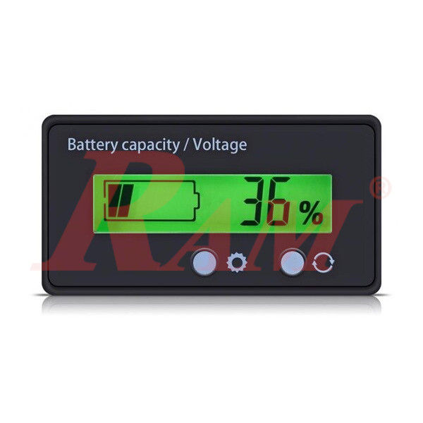 Battery Capacity Indicator / Tester LCD Panel