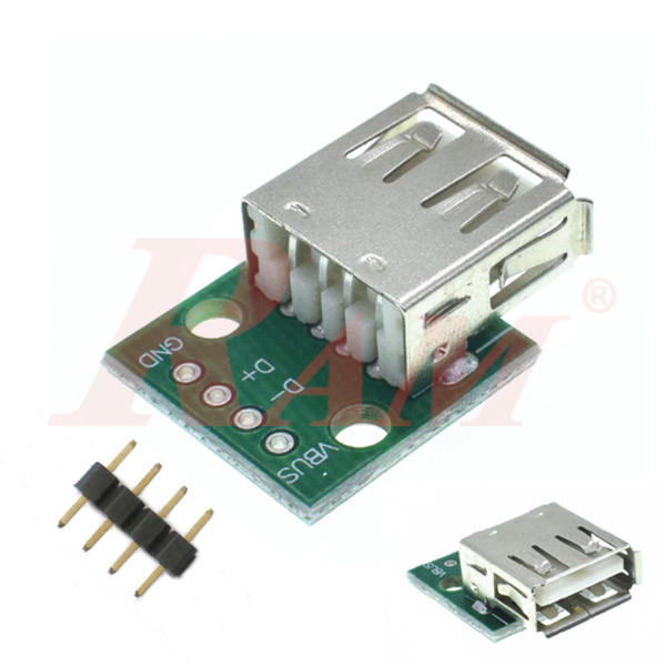 USB Type A Female Interface Board (SKU#KIT.USB1)
