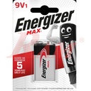 Energizer® 9V Battery Alkaline بطارية 9 فولت انرجايزر الكالين - عمر اطول
