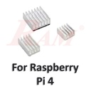 Heatsink Cooling Set for Raspberry Pi 4B Board - White طقم مبرد حراري هيت سينك للتبريد لبورد Raspberry Pi 4B لون ابيض