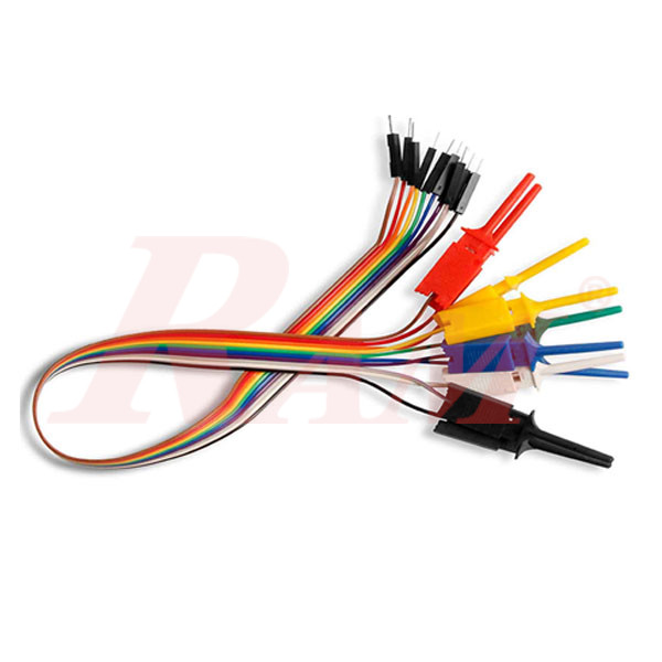 PH63 - 10pin Male Head to Test Hook Line 30cm Long