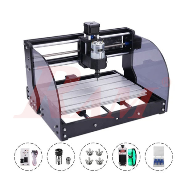 ماكينة CNC DIY 2x1 راوتر حفر + رأس ليزر قدرة 0.50W واط موديل CNC DIY3018Pro