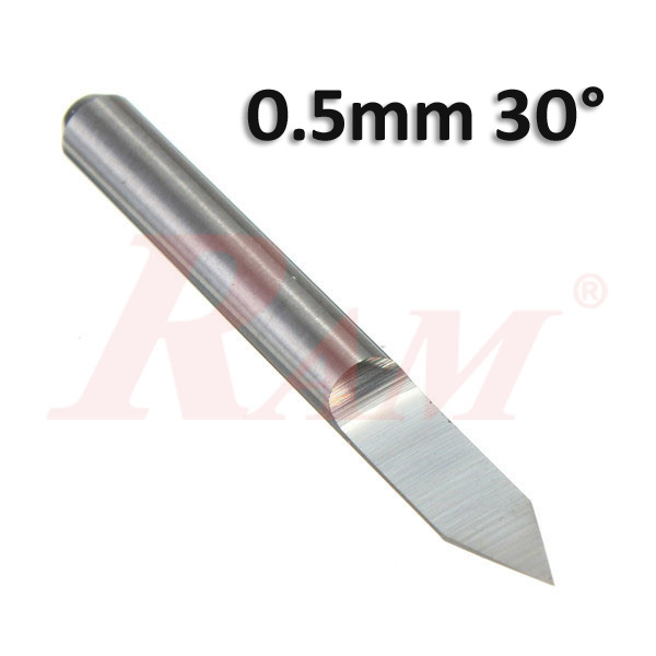 Carbide Engraving Bits 0.5mm 30° V-shape بونطة حفر بورد