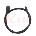 HDMI to Micro-HDMI Cable 1.8m كابل عالي الدقة HDMI الي Micro-HDMI مايكرو اتش دي - طول 1.8 متر