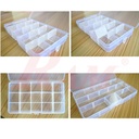 Plastic Fliptop Box A260 Size 170x100x20mm حافظة مكونات بالفواصل والقفل