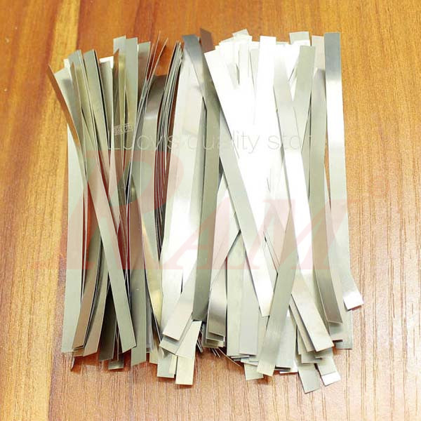 Nickel Plated Steel Strip 6x0.1mm For Lithium Battery Spot Welding - 100g/bag
