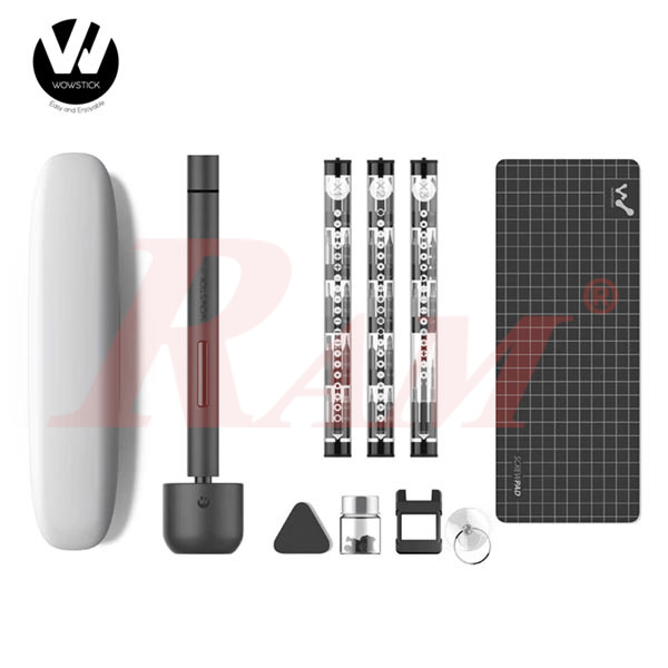 WOWSTICK 1F+ Precision Dual Power Lithium Screwdriver Set - XIAOMI Brand طقم مفك كهربي متعدد اللقم يعمل ببطارية ليثيوم احترافي و خفيف الوزن ماركة شاومي