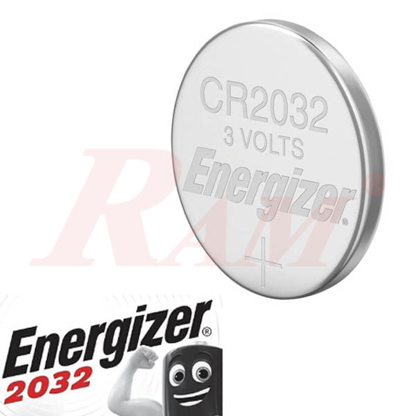 Energizer® CR-2032 Battery 3V Coin Type بطارية انرجايزر كوين مستديرة موديل CR-2032 قدرة 3 فولت