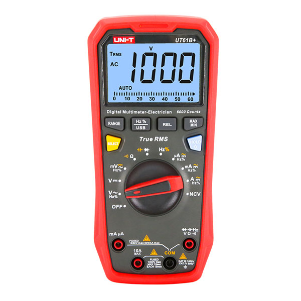 UT61B+ True RMS Digital Multimeter 1000V افوميتر احترافي اوتوماتيك قياس كهرباء مقومات مكثفات متعدد رقمي