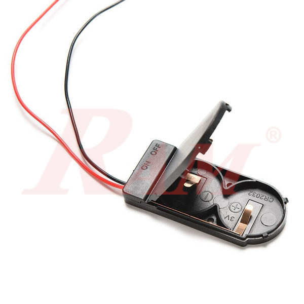Battery Holder 2xCR2032 + On/Off Switch جراب حامل بطارية مع مفتاح
