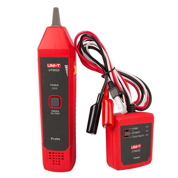 UT682D Wire Tracker/Tone and Probe جهاز اختبار وكاشف كبلات مع بازر تون