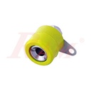 Banana Female Plug 4mm - Short - Yellow Color سوكت بنانا قصير فيميل مقاس 4ملي لون اصفر