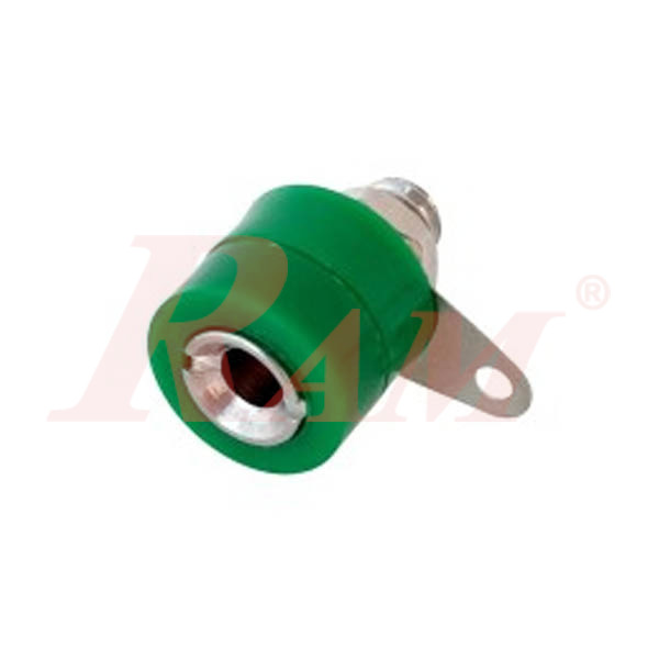 Banana Female Plug 4mm - Short - Green Color