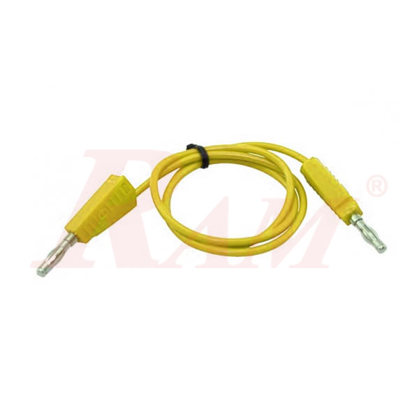4mm Banana Plug to Banana Plug Wire Test Cable (AD38/AD38) Yellow